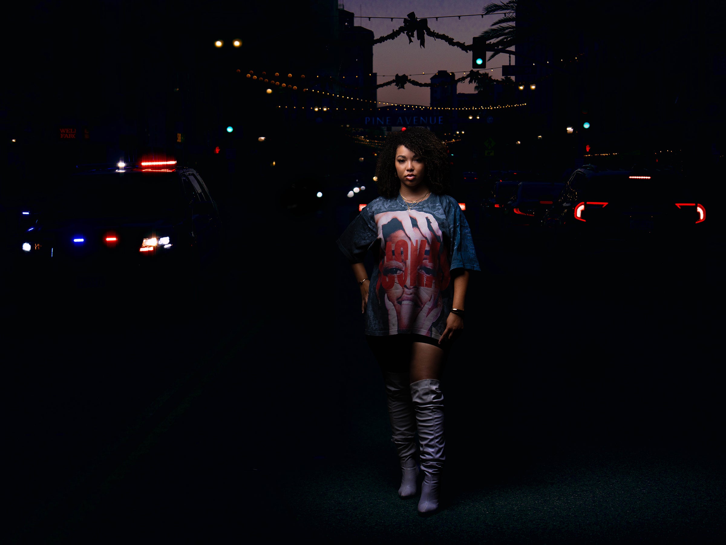 SXS LA 1 suckas oversized Tee
 / Crop Hoodie